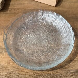 Set of 4 Elegant floral Glass salad Plates